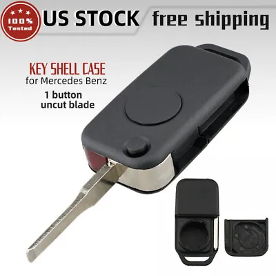 2 For Mercedes Benz W168 W124 W202 1984-2004 Remote Fob 1Button Flip Key Case • $10.66