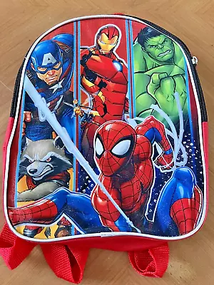 Boys Marvel Backpack W/ Adjustable Straps Zip Around • $6