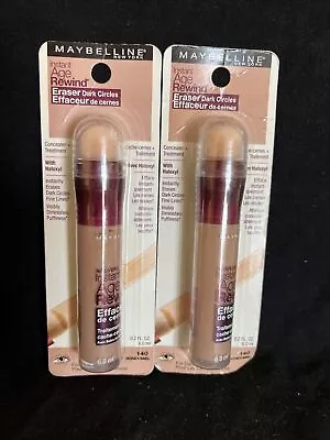 NEW 2PK Maybelline Instant Age Rewind Eraser Concealer + Treatment 140 Honey • $19.99