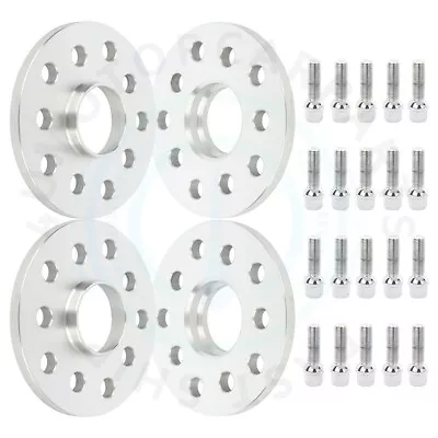 4 X 5Lugs Wheel Spacers 10 Mm Thick 5x100 & 5x112 For Audi A3 Q3 TT Quattro • $50.24