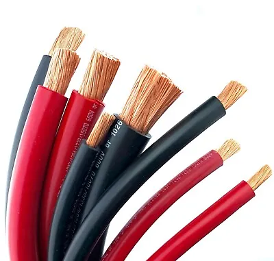 Battery Cable Flexible OFC Pure Copper UL MTW/THW/SGT SAE J1127 USA Made • $3.90