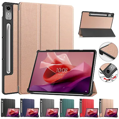 For Lenovo Tab P12 12.7  2023 Tablet Leather Case Stand Cover + Screen Protector • $42.98