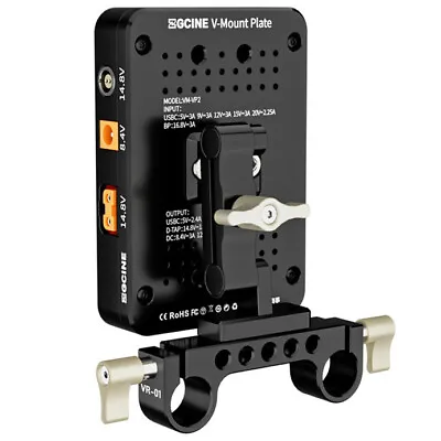 ZGCINE VM-VP2 Kit3 V-Mount Lock Battery Plate Kit 15mm Rod Clamp For Camera DSLR • $78
