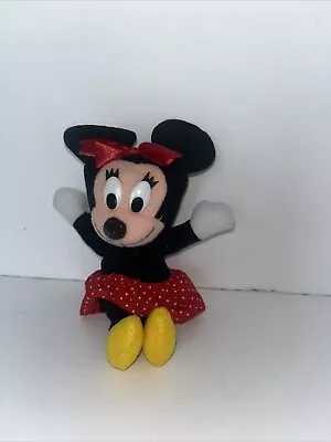 Minnie Mouse Disney Plush Applause Small Vintage Red Bow Yellow Shoes Red Skirt • $4