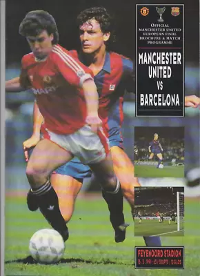 1991 ECWC FINAL - MANCHESTER UNITED Vs BARCELONA - Both Editions • £30