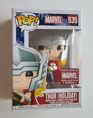 Funko Pop Marvel 535 Thor Holiday Christmas Xmas Gift Collector Corps Exclusive • £21.95
