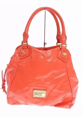 Marc By Marc Jacobs Vibrant Red Francesca Patent Leather Hobo Shoulder Bag • $203.15