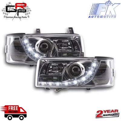 $554 • Buy LED Daylight Headlights Chrome For VW Bus Type T4  ( 1990 - 1996 ) - FK