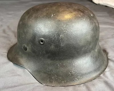 WW2 German M42 Stahlhelm Helmet Wehrmacht No Decal Liner Chinstrap Dome Stamped • $800