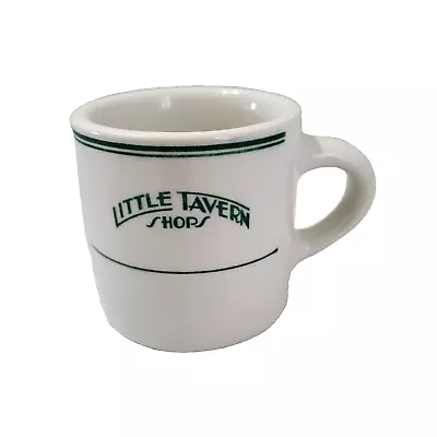 Vintage Little Tavern Shops Coffee Mug Restaurant Ware Walker China Bedford Ohio • $39.99