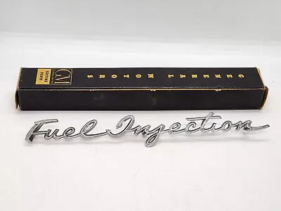 Vtg 1958-1961 Chevy Corvette Fuel Inj. Emblem Never Used NOS 3746457 OEM W/box • $50