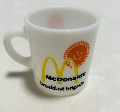 Vintage 1970's McDonald’s Milk Glass Breakfast Brigade Coffee Mug Cup • $9.99