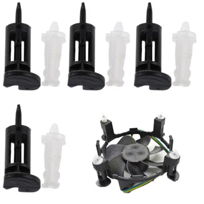 4Pcs/lot 775/1156 CPU Fastener Plastic Push Buckle PC Heatsink Cooler CooliKX • £3.83