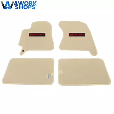 Fits 02-07 Subaru Impreza WRX STI Beige Nylon Floor Mats Carpets W/ Red Sport • $57.99