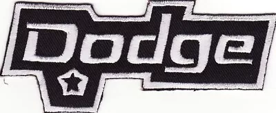 Dodge 4 3/8  X 1 3/4  Embroidered Iron On Car Patch *New* #013 • $2.99