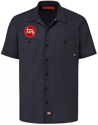 Toyota Retro TEQ Patch DICKIES Short Sleeve Work Shirt Classic Mechanic S-5X • $35.95