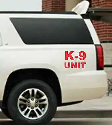 K-9 UNIT DECAL SET Police Dog RED Sticker K9 Police Car Truck Van SUV • $15.95