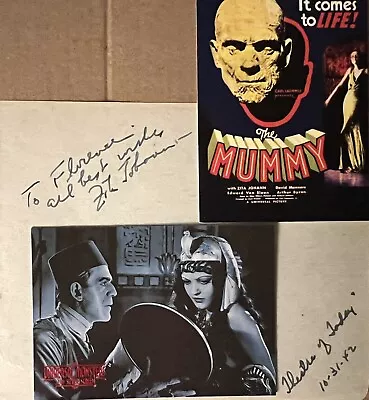 Zita Johann Autographed Signed Album Page Universal The Mummy - Boris Karloff • $109.99