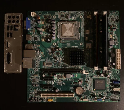 Dell Inspiron Socket LGA775 Motherboard With I/O Shield 0K83V0 K83V0 + 4GB Ram • £15