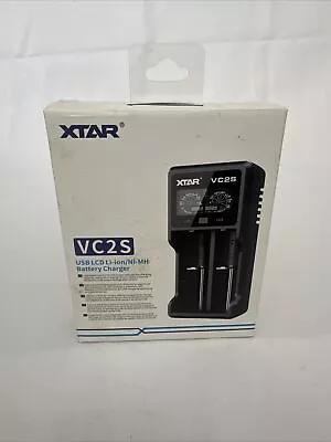 XTAR VC2S USB Li-ion/Ni-MH Dual 2 Battery Charger And Power Bank Adapter New! • $14.99