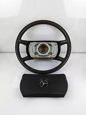 1981 - 1986 Fits Mercedes S Class W126 Steering Wheel Black 4-Spoke A1264640017 • $219.97