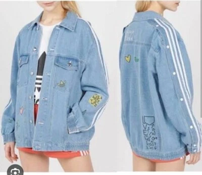 $125 • Buy Adidas X Fiorucci Denim Jacket Size Small