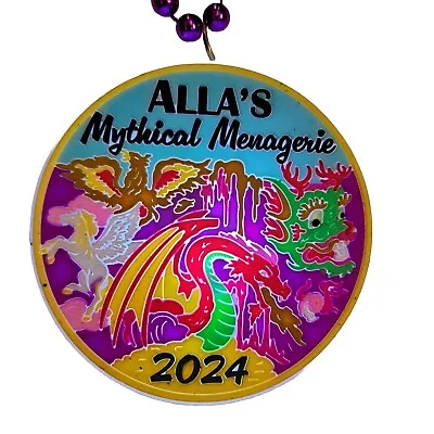 Mardi Gras Bead  20  LED Light-Up 2024 Alla's Mythical Menagerie Necklace • $15