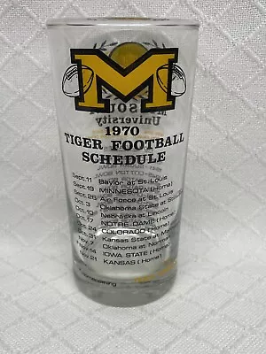 University Of Missouri Football RARE 1970 Glass Tumbler Mizzou Tigers MFA Oil • $19.99