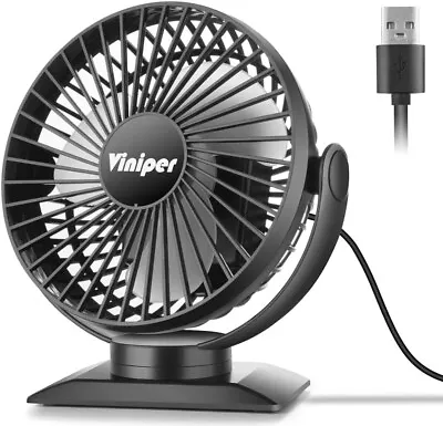 Viniper 6 Inch Rechargeable Desk Fan 5000mah Battery Operated Fan :9-30hours Wo • £10.99