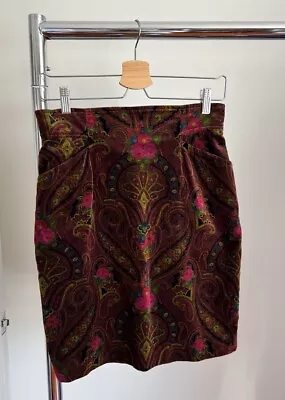 Vintage Kenzo Jeans Velvet Skirt - Size 40 • $50