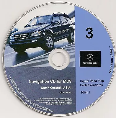 2000 2001 2002 Mercedes ML ML320 ML430 ML500 ML55 Navigation CD #3 North Central • $65