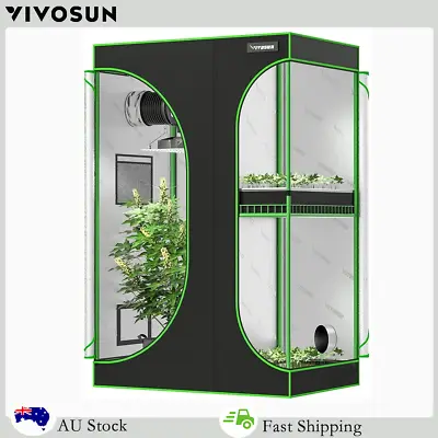 $142.49 • Buy VIVOSUN Hydroponics LED Grow Light Tent Mylar Room Indoor Grow Multi-Chamber