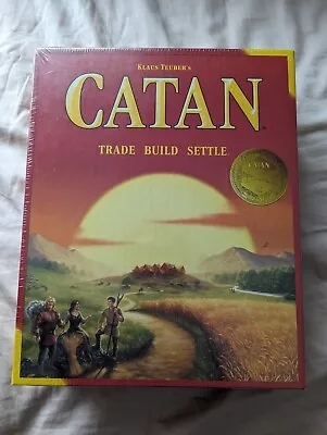 Catan Trade Build Settle Board Game New Sealed 25 Years Sticker • $44