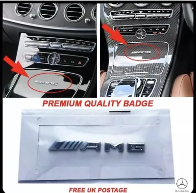 New Small Mercedes AMG Badge Cockpit Centre Console Dashboard Interior C E A S • £7.99