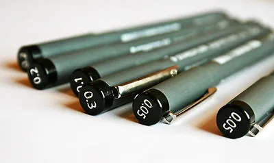 £2.99 • Buy Staedlter Pigment Liner Fineliner Drawing 308 Pens (Ranges 0.05mm - 1.2mm)
