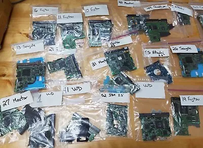 Lot Of 23 PATA IDE PCB Circuit Boards Organized And Labeled For Data Recovery • $199.99