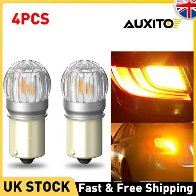 4Pcs 382 P21W Ba15s LED Canbus Reverse 1156 Indicator Fog Brake Light Bulbs 12V • £28.49