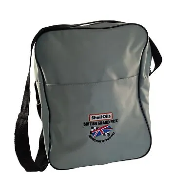 🏁 Original 1987 Silverstone Grand Prix Souvenir Shoulder Bag Shell Oils 🇬🇧 • £49.95