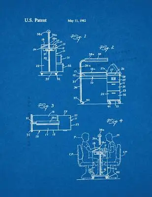 Manicure Table Patent Print Blueprint • £31.80