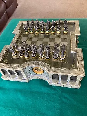 £250 • Buy Lord Of The Rings Noble Collection Chess Set And Board, Mint Condition