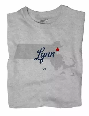 Lynn Massachusetts MA Mass T-Shirt MAP • $19.50