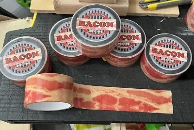 New Sealed Bacon Duct Tape 1.88 Inches X 10 Yards/30 Feet -Bacon Pattern • $4.99