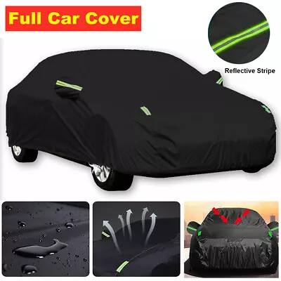 Full Car Cover All Weather Snow Dust UV Resistant Protection For Sedan Coupe • $32.98