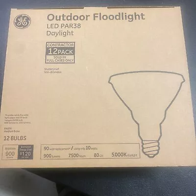 GE LED 90-Watt Par38 Daylight Medium Base (e-26) Flood Light Bulb (12-Pack) • $23.29