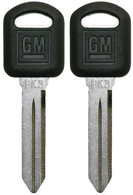 $14.95 • Buy 2 NEW GM Transponder Replacement Chip Key Blank PK3  690552 B97-PT 88891799 LOGO