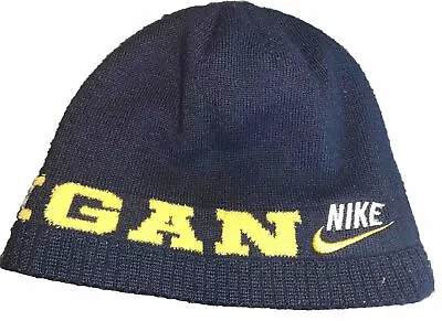 Nike Michigan Navy Knit Beanie Hat  Youth • $7