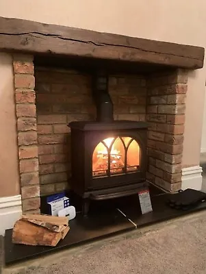 Reclaimed SOLID OAK BEAM Fireplace Mantel Mantle Shelf Lintel Mantelpiece 6x4 • £134