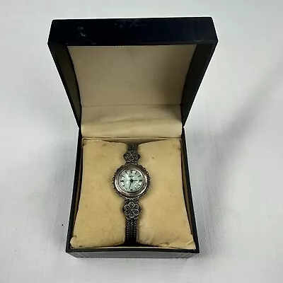 Watch Marcasite Women’s Multi-Chain Mother Of Pearl Face Vintage Case • $49.40