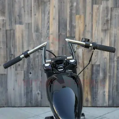 $46.95 • Buy Motorcycle Z-Bar 1  Drag Bar Handlebars For Harley Honda Chopper Cruisers Bobber