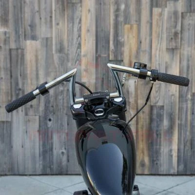 Motorcycle Z-Bar 1  Drag Bar Handlebars For Harley Honda Chopper Cruisers Bobber • $47.89